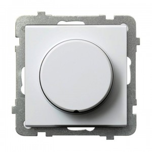 Ospel Sonata ŁP-8RL2/m/00 - Ściemniacz do LED - Uniwersalny 0-100W - Biały - Podgląd zdjęcia producenta